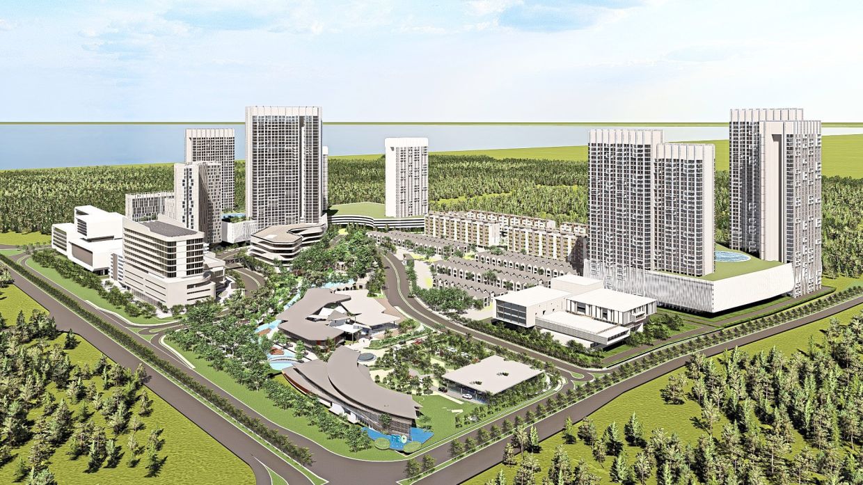 An artist’s impression of Medi-City, the RM17.7bil healthcare and lifestyle hub in Bandar Cassia, set to elevate Penang as a premier regional medical tourism destination.