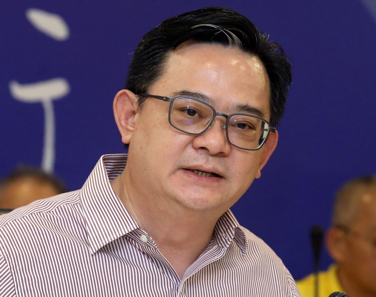 Selangor MCA chairman Datuk Lawrence Low is calling for the Urban Renewal Act (URA) not to forget the rights of the minority at a joint press conference with non governmental organisations to oppose the Bill. — AZLINA ABDULLAH/The Star