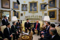 Trump says he wants meeting with North Korea's Kim as Lee visits White House