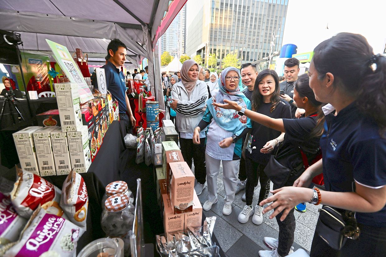 One of the booths at the event.