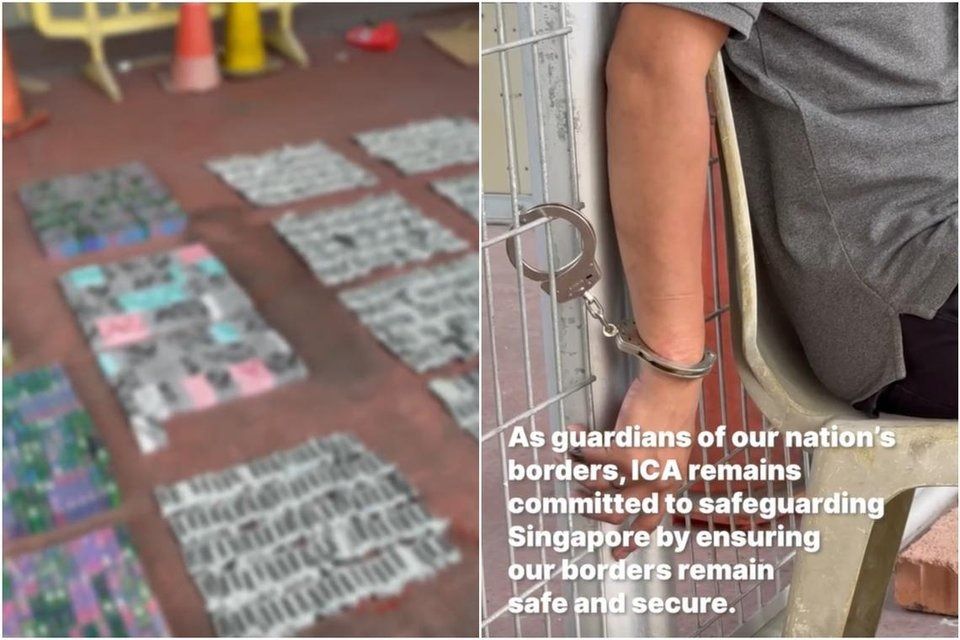 Malezijca aretirali na kontrolni točki Woodlands zaradi tihotapljenja več kot 890 vej pov in 6.700 komponent