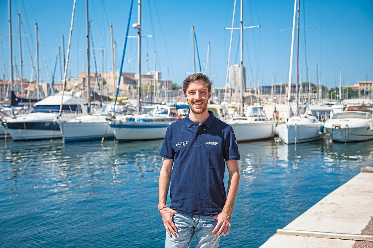 Bernard enlisted fellow engineer Dechelotte (pic), to embark on the 'Plastic Odyssey' about three years ago.