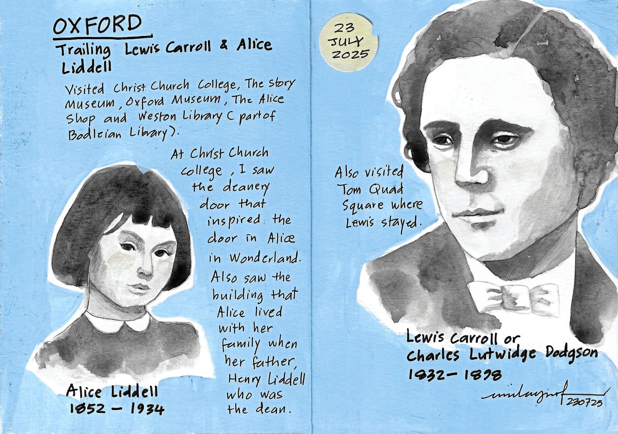 An entry from Emila’s journal, blending notes and artwork.