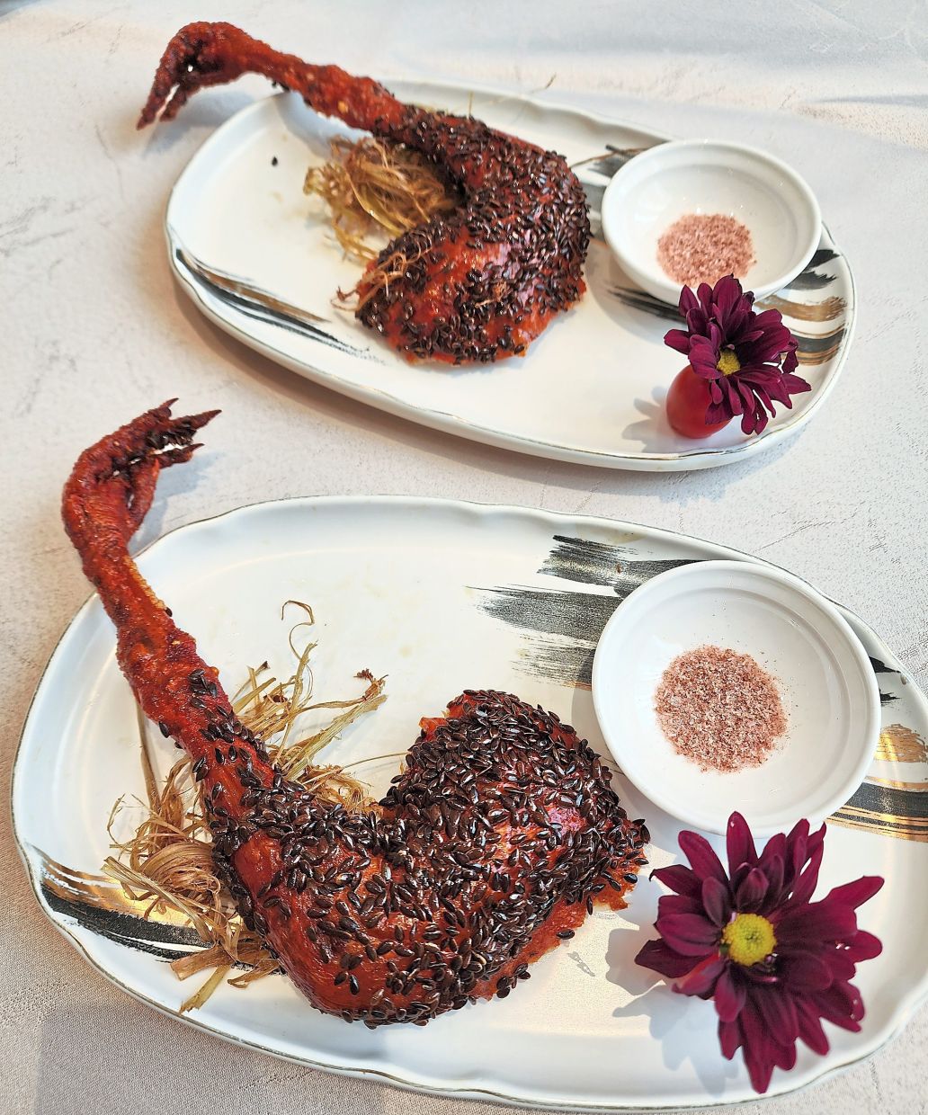 The spring chicken has been roasted to absolute perfection and retains both crispy skin as well as succulent flesh.