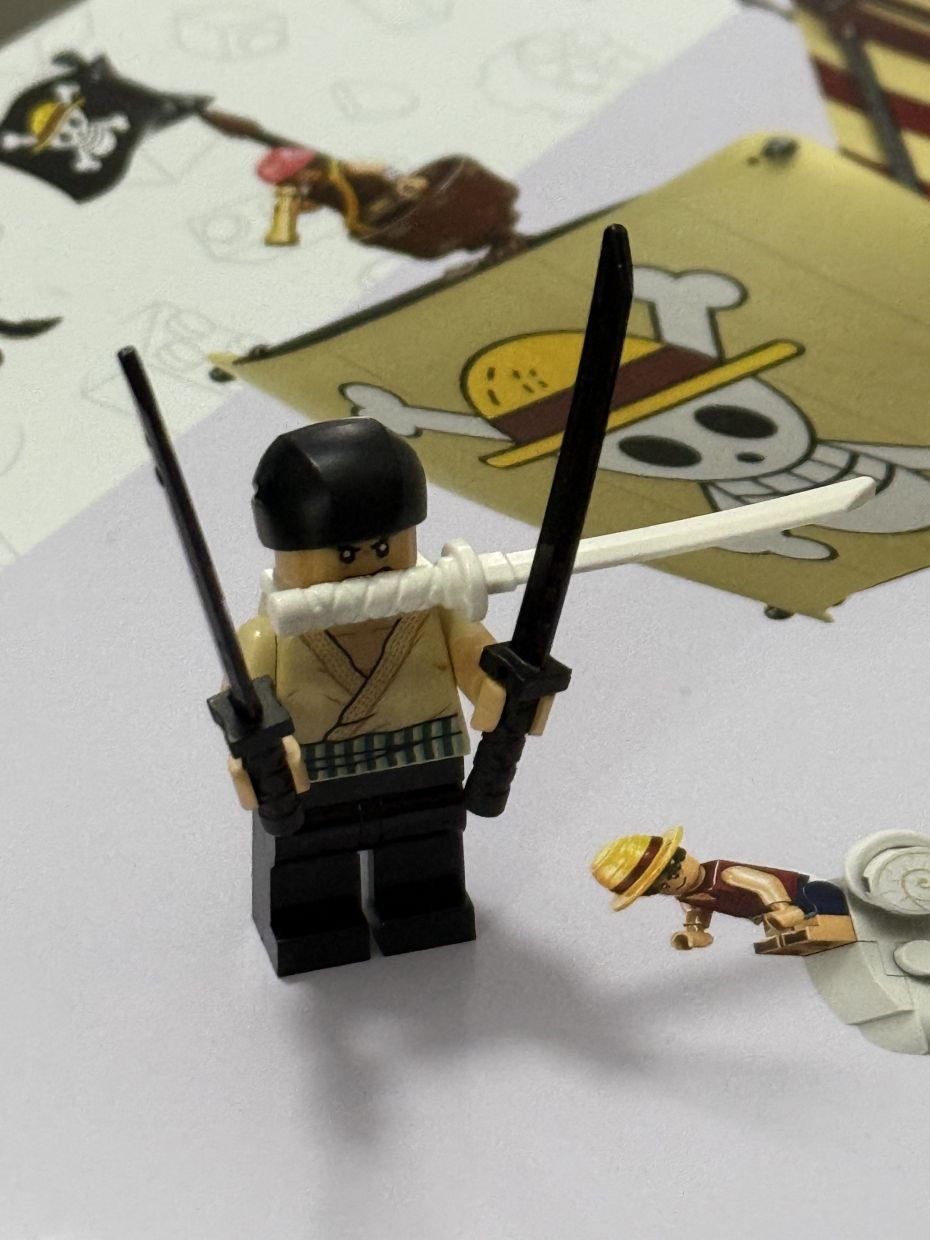 Zoro can even do his trademark three-sword style thanks to a unique clip on one of his swords. — Photo: MICHAEL CHEANG/Thestar