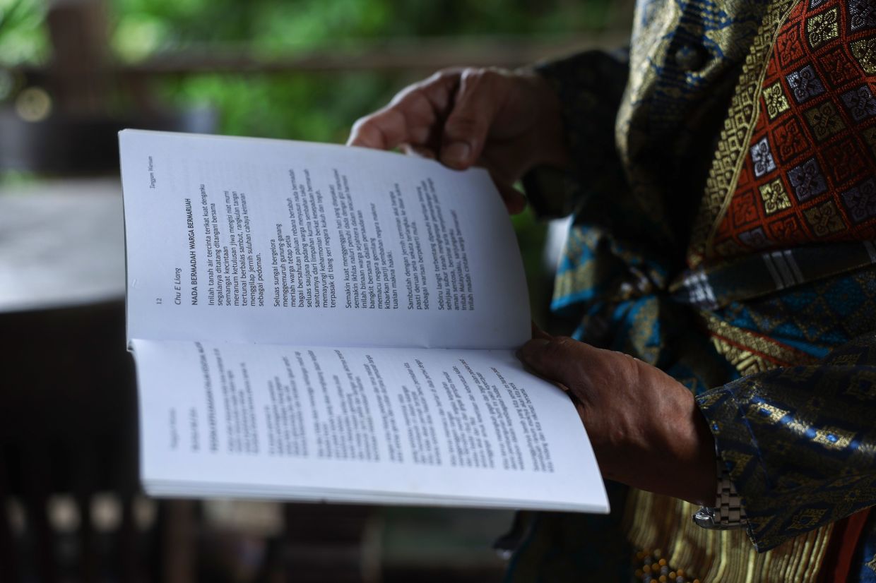 In his poems, Chu, a Peranakan Chinese, draws inspiration from his own multicultural upbringing. Photo: Bernama