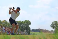 Blast the ball with sheer power