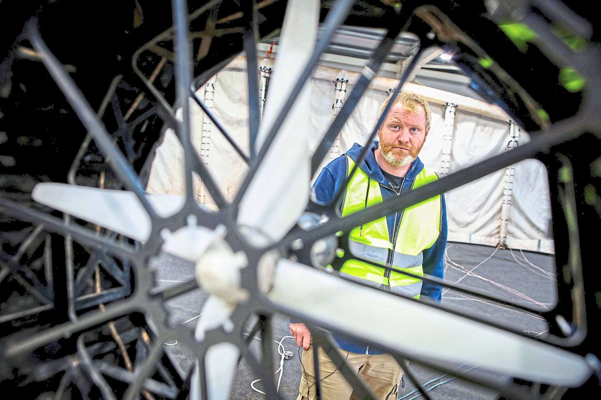 Doherty: The force spins 'like a dynamo on a bike'.