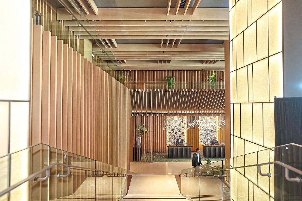 Luxury redefined at the new hotel in KL Metropolis, seen at its lobby.