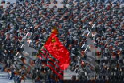 With grand parade, China projects its version of war history, and its place in the world