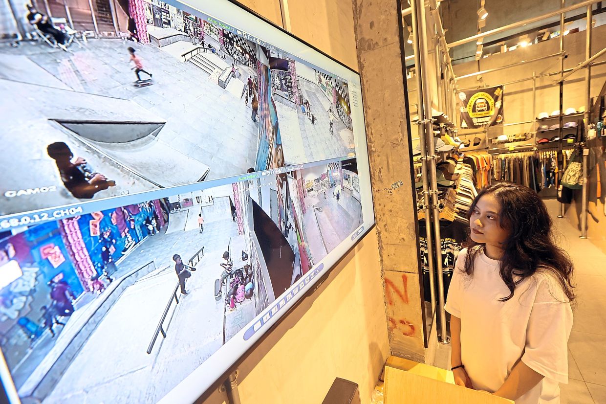 CCTV cameras are among safety facilities that give parents peace of mind as their children learn to skate at the Showroom indoor park.