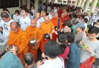 Buddhist association marks centenary with alms-giving, grand dinner