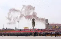 Pigeons return home after taking part in China's Victory Day celebrations
