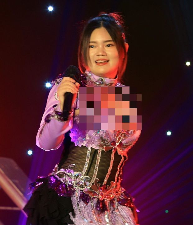 Yong performing at the Hungry Ghost Festival event at Kepong Entrepreneurs Park, Kuala Lumpur.