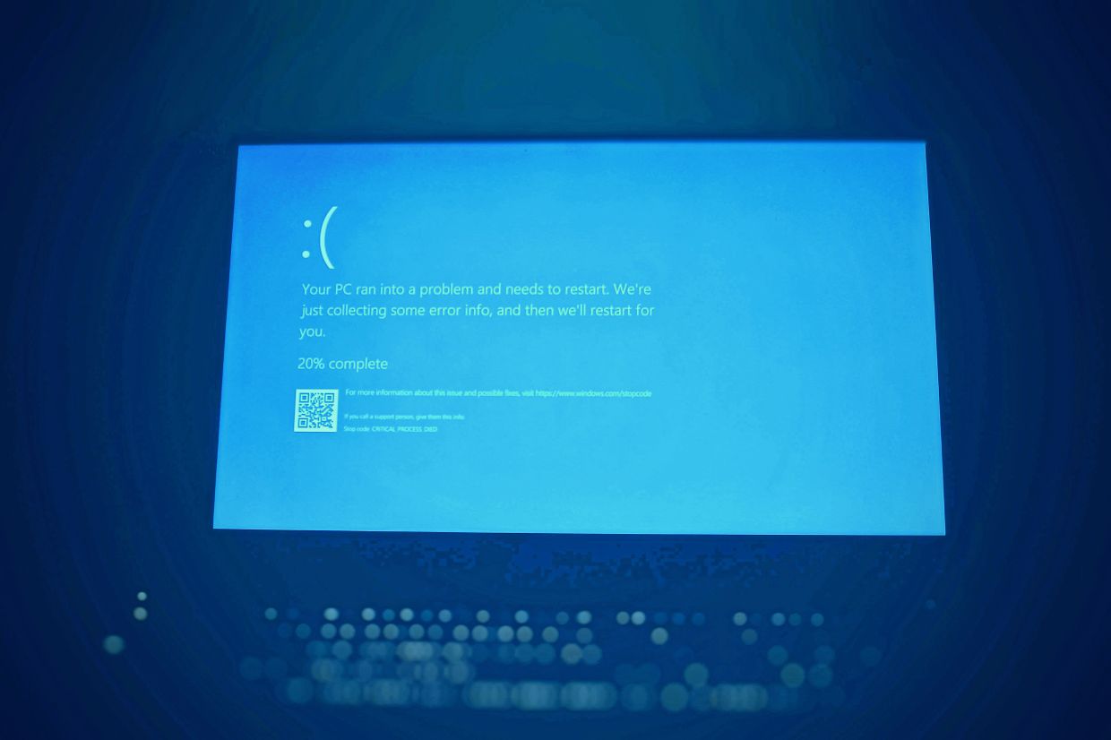 On July 19, 2024, employees around the world including Malaysia reported being affected by the iconic ‘blue screen of death’ or a critical system error screen display on Windows computers. — Unsplash