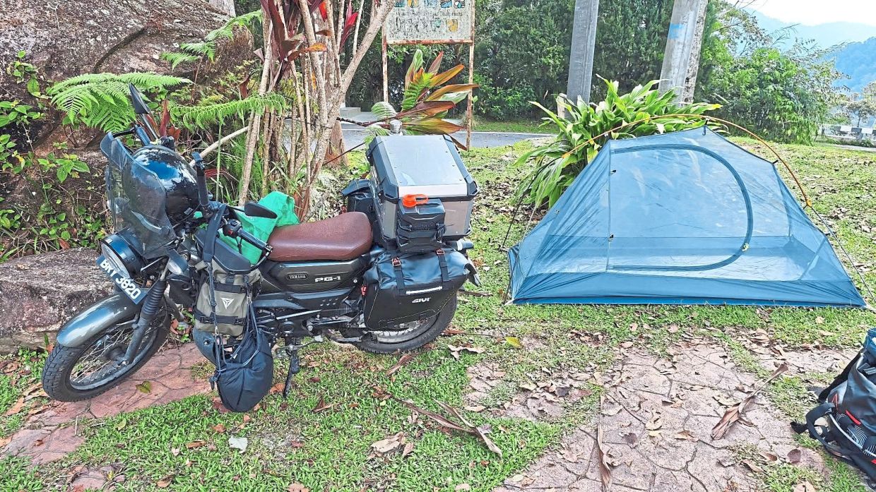 A small spot to hunker down for the day.