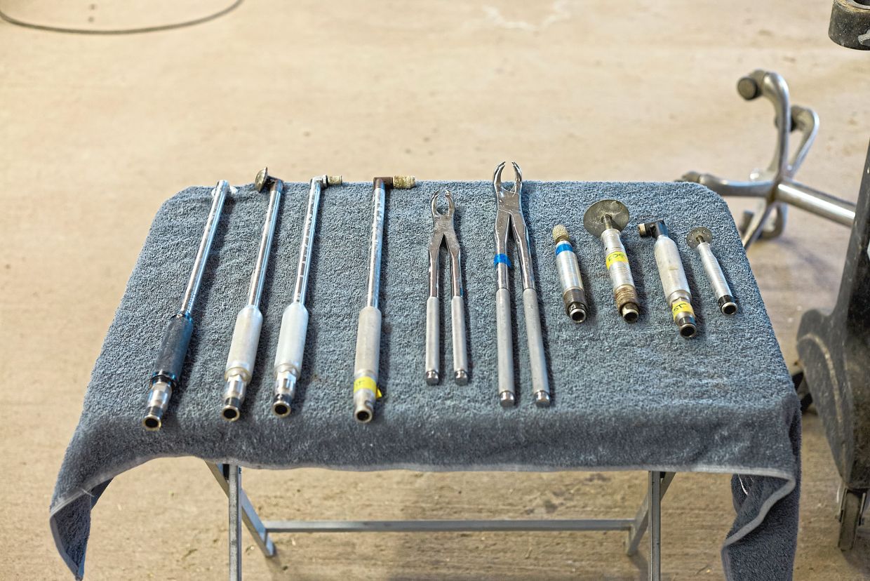 Some of the tools used for dental work. — Dylan Cole/The New York Times