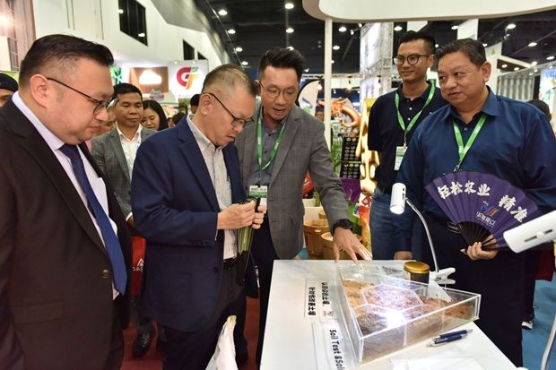 (from left to right) Agri Malaysia organiser Roger Lim and Plantation and Commodities deputy minister Datuk Chan Foong Hin. The latter will officiate the opening ceremony of Agri Malaysia 2025.