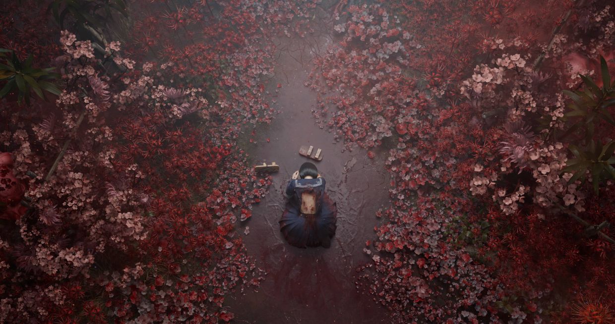 In an undated image provided by NeoBards Entertainment, a scene from Silent Hill f. Silent Hill, which has been set in New England for more than two decades, is leaning into the J-horror that produced classic movies like ‘Onibaba’ and ‘Ringu’. — NeoBards Entertainment via The New York Times