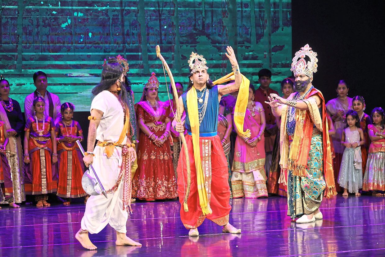 Excerpts of the ‘Ramayana’ bring to life the festive event celebrating India’s Independence Day. — Photos: Low boon tat/The Star