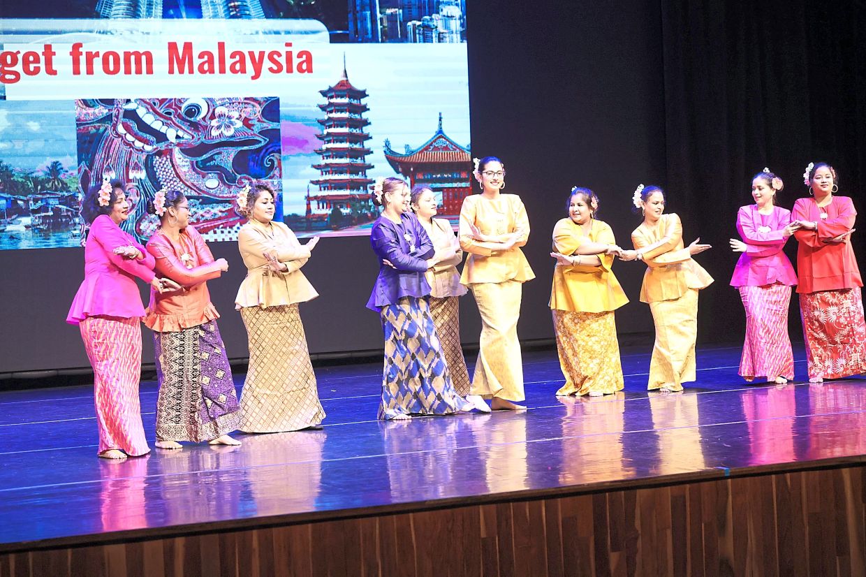 The Malay folk dance Joget was also part of the show.