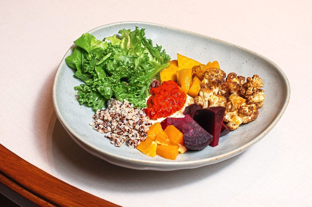 For a Middle Eastern slant, the garlic labneh salad ticks all the right boxes.