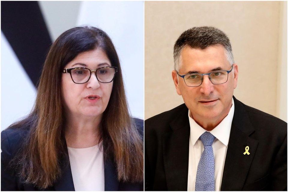 Foreign Minister Vivian Balakrishnan held separate calls with the Palestinian Authority’s Foreign Affairs and Expatriates Minister Varsen Aghabekian Shahin (left) and Israeli Foreign Minister Gideon Moshe Sa’ar. - Photos: EPA