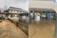 Heavy downpour causes flash flooding in Johor Baru, impacts Sultanah Aminah Hospital
