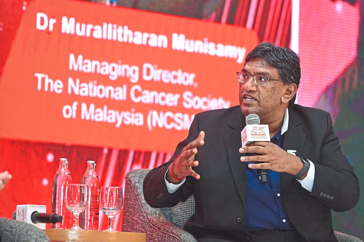 ‘With timely screenings, many lives can be saved,’ says Dr Murallitharan. Photo: Facebook/National Cancer Society Malaysia