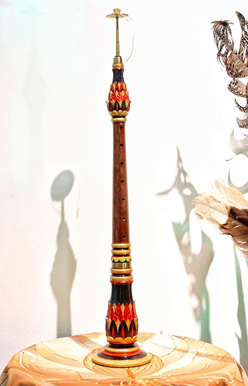 The process of making a serunai Kelantan begins with selecting the right wood - merbau, sira tanduk, rengas, or leban - depending on the musician’s request. Photo: The Star/Muhamad Shahril Rosli 