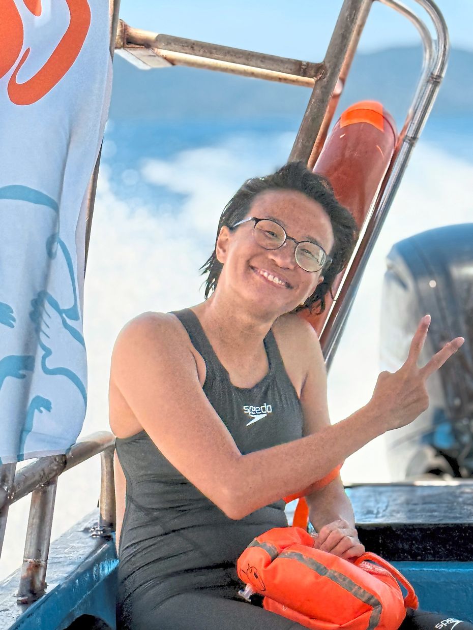 Ooi spoke about her bipolar diagnosis the night before the swim.