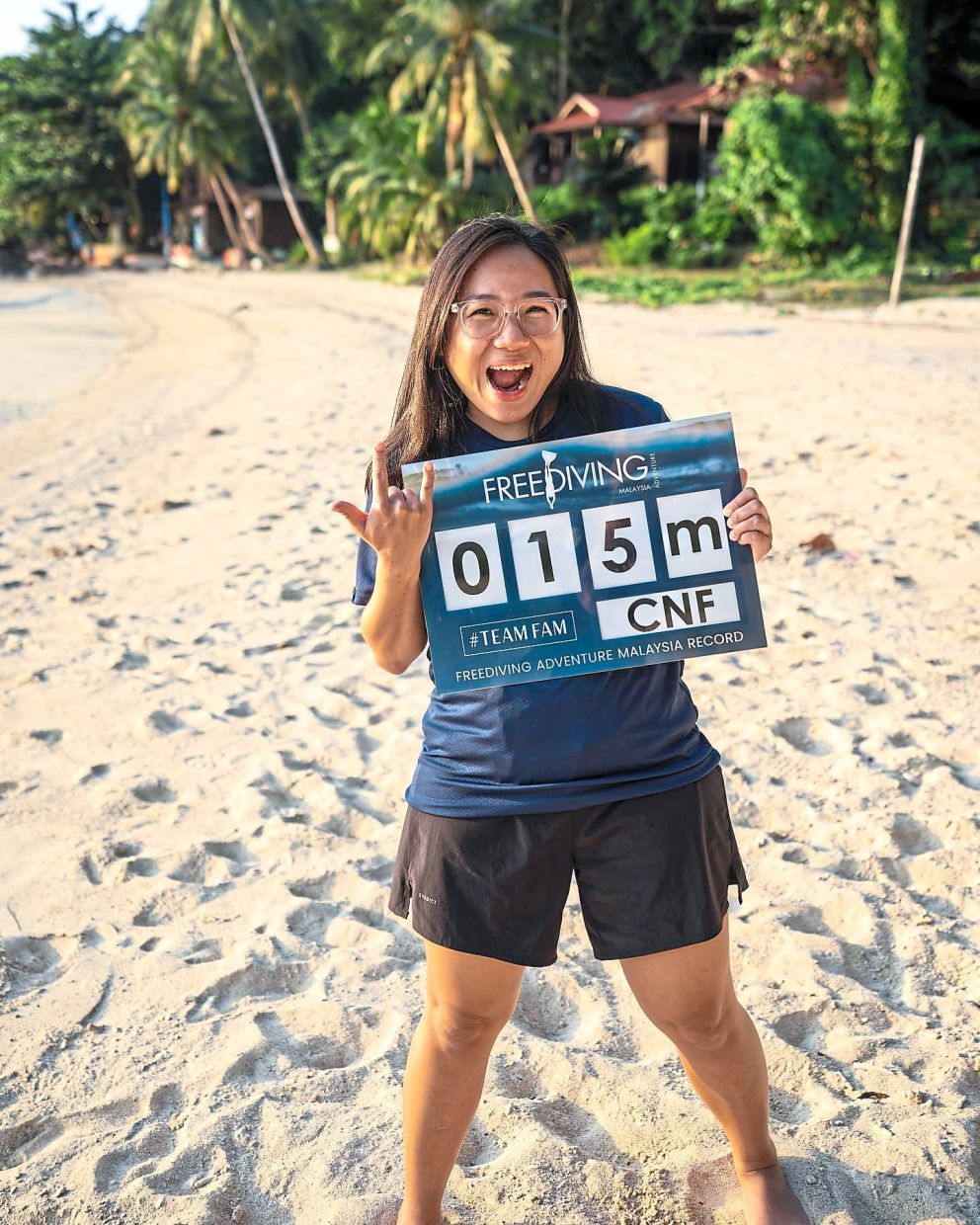 Jo-Ee, the inspiration behind the swim event from Pulau Lang Tengah to Pulau Redang.