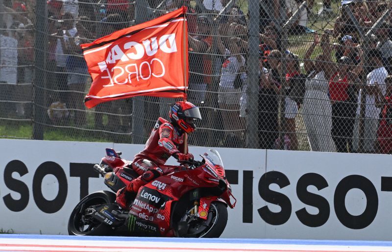 Motorcycling-Marc Marquez wins San Marino Grand Prix to edge closer to MotoGP title