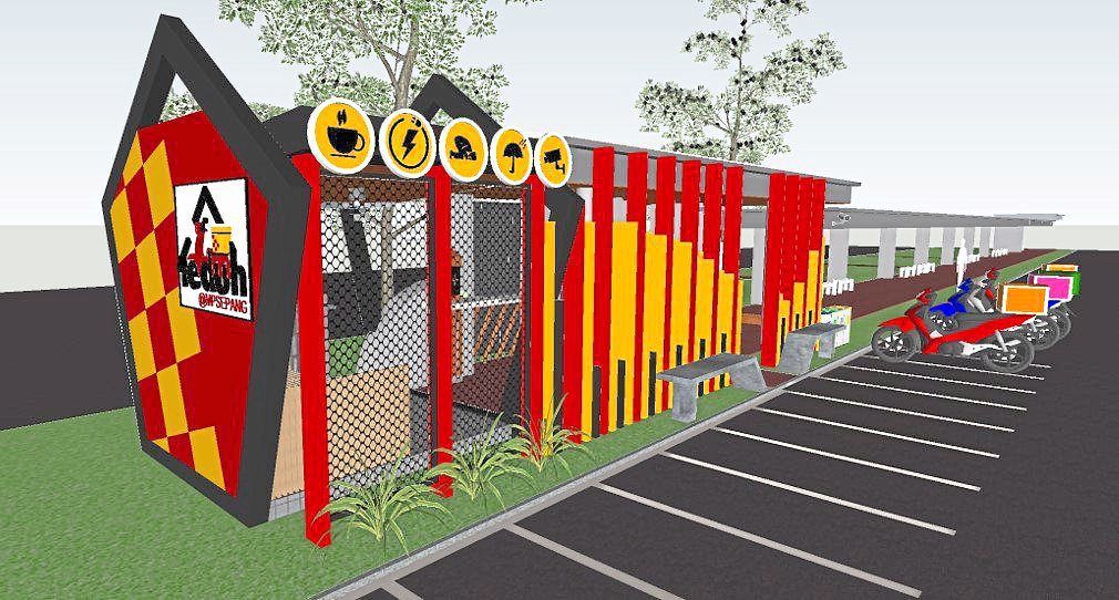An artist’s impression of a Teduh stop to be built by Sepang Municipal Council in Cyberjaya.