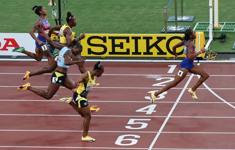 Athletics-Flo-Jo's record in sight, says world champion Jefferson-Wooden
