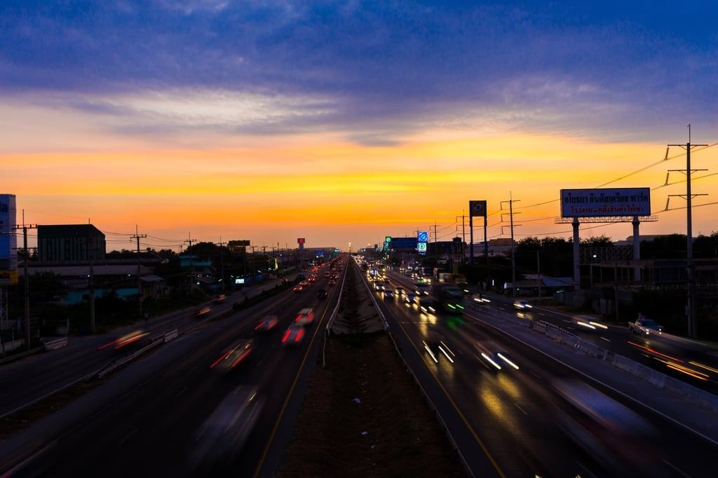 Busy Traffic at night in Ayutthaya, Thailand’s ancient capital, where the accident happened. --Photo: Shutterstock