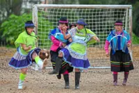 How women farmers turn traditional attire into football glory