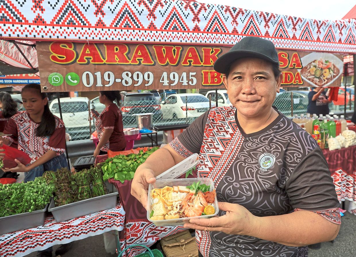 Mandau says selling traditional food and ingredients at Pasar Borneo is her way of helping others reconnect with their roots.