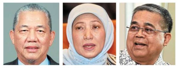 Shared pride: (From left) Fadillah, Nancy and Aaron.