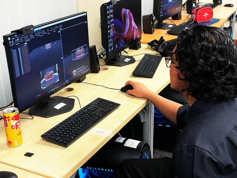 The photos are then cleaned up and stitched together in a 3D software to create a ­virtual asset which can be used in the popular Unreal Engine.