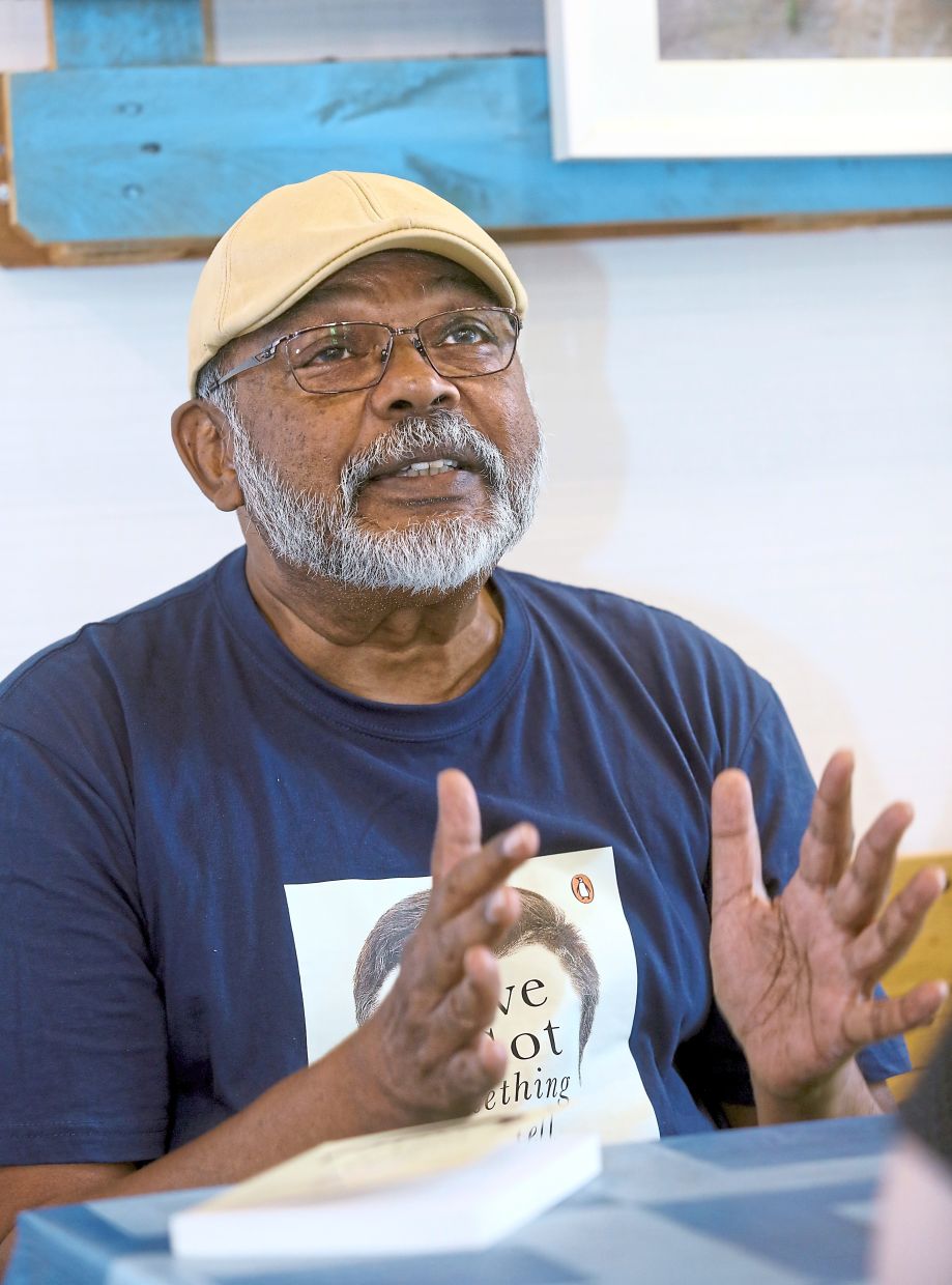 Malachi co-edited the anthology with Taiwan-born poet Lo Te-chang Mike. Photo: The Star/Azlina Abdullah 