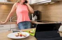 Try not to touch your phone while cooking as you can spread bacteria