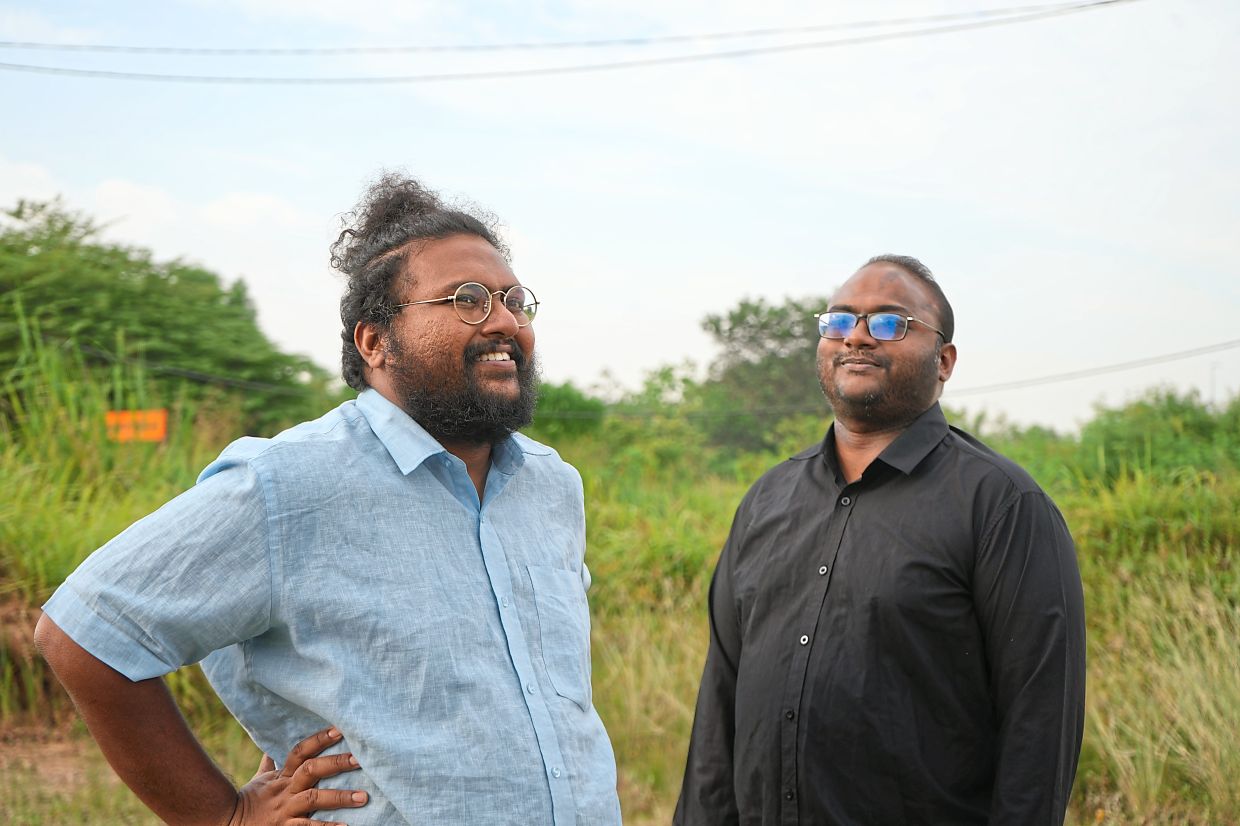 Song collectors: Brothers Gogularaajan (left) and Kumanavannan aim to build an archive of plantation memories through forgotten songs and a documentary. — Om Sakthi Films