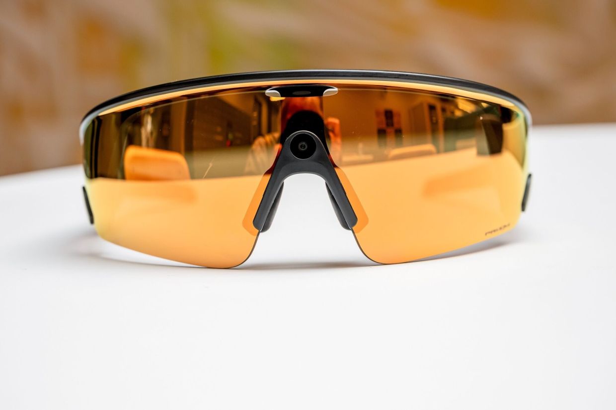 Meta Oakley Vanguard glasses at Meta headquarters in Menlo Park, California, on Sept 16, 2025. — Bloomberg