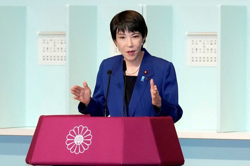Japan's fiscal dove Takaichi joins race for leadership of ruling party