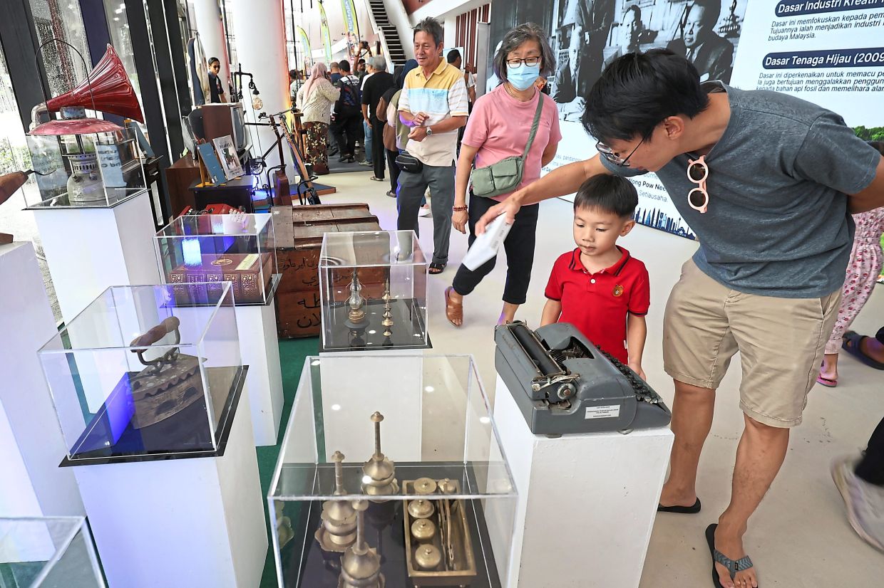 Visitors viewing some of the antique and vintage items on display at Picca in Butterworth.