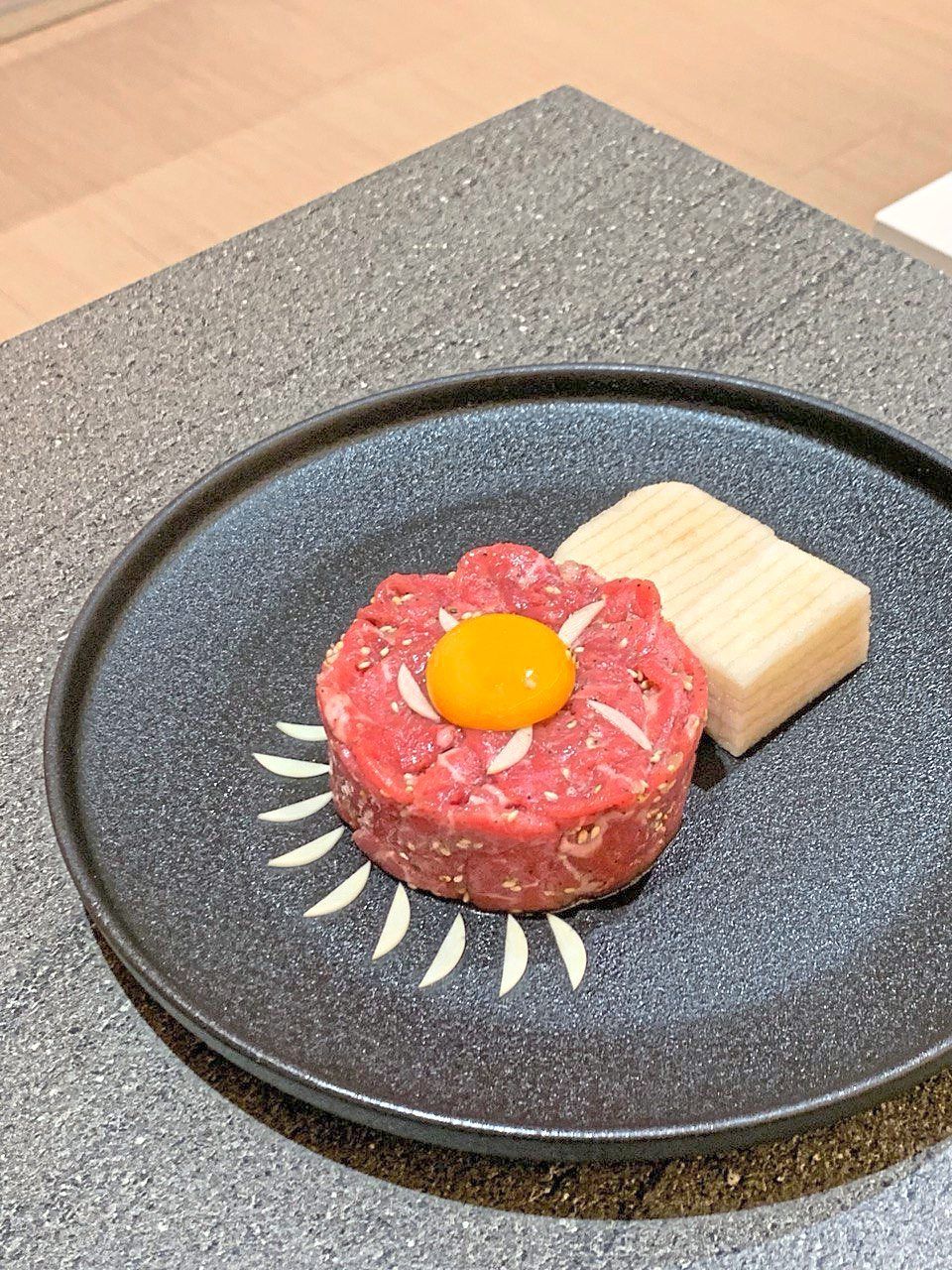 The MiGyeongSan Hanwoo beef tartare offers the opportunity to sample this rare beef au naturel. — Kung Jung