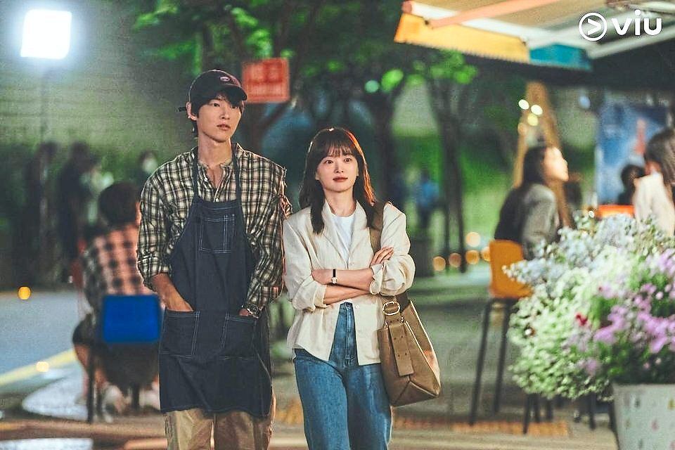 'My Youth' follows child actor-turned-florist Woo-hae (Song) and his first love Jae-yeon (Chun Woo-hee), a team leader at an entertainment company. — Photo: JTBC