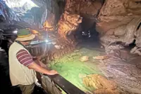 A cave with crystal clear water is Mulu National Park's true hidden gem