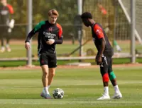 Soccer-Arsenal's Odegaard and Saka face late fitness tests for Man City showdown